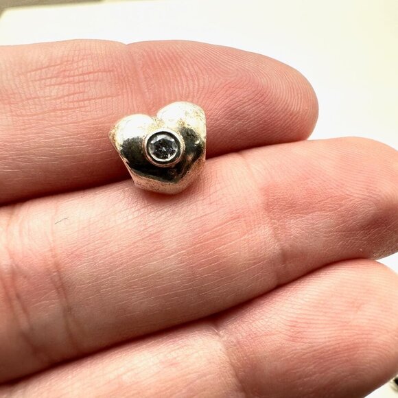 Pandora Heart Charm 925 ALE Sterling Silver - Picture 2 of 3
